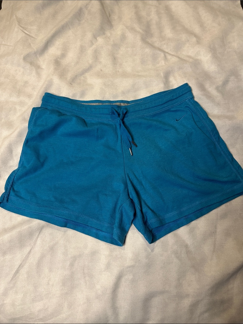 Nike Women's Blue Athletic Drawstring Shorts